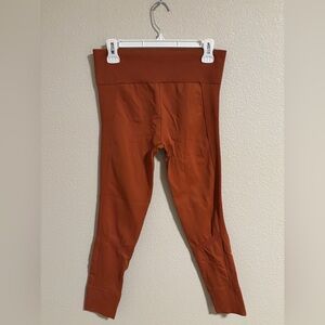 Halfdays orange seamless leggings XL